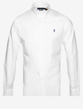 Plain Buttondown Shirt White