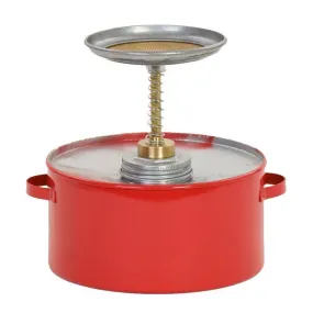 Plunger Can 1 Qt. Metal Red