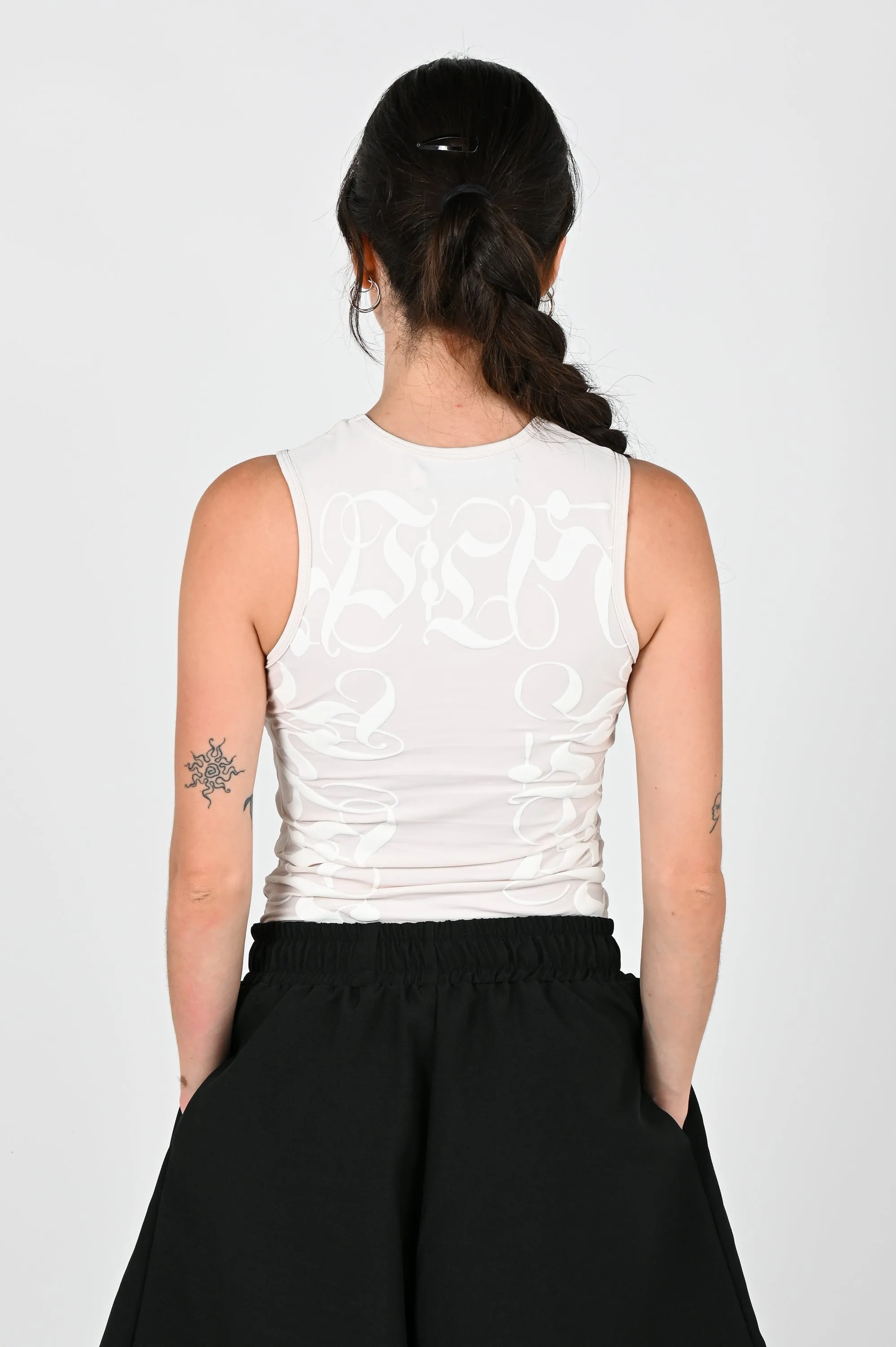 Posture Compression Tank in White