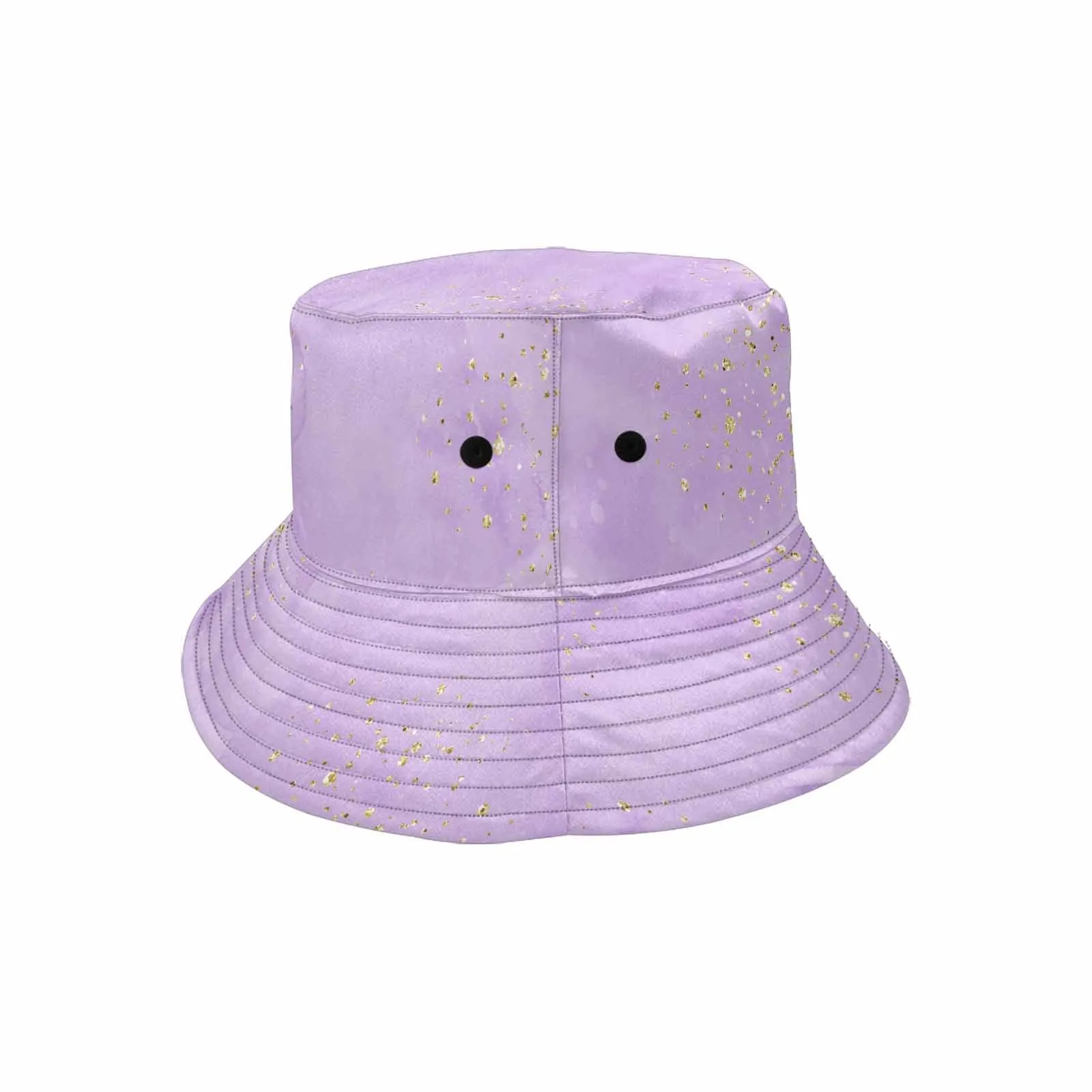 Purple  Unisex Summer Single-Layer Bucket Hat