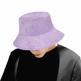 Purple  Unisex Summer Single-Layer Bucket Hat