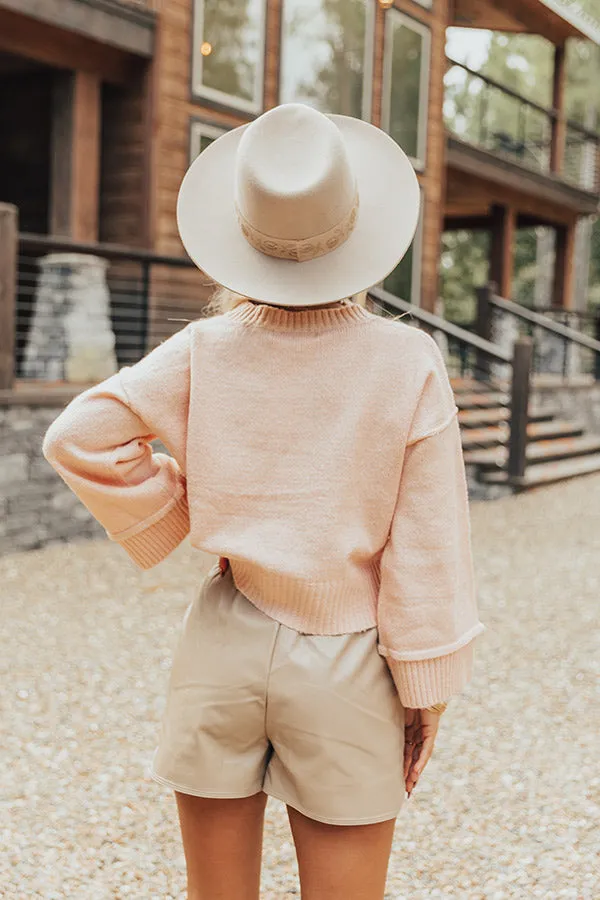 Quaint Cottage Sweater In Pink