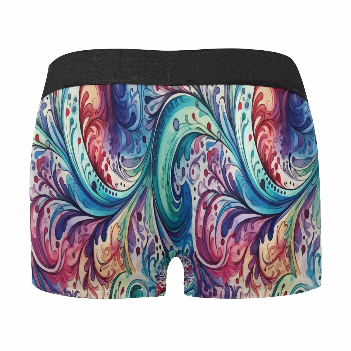 Rainbow Paisley AUS Men's Boxer Briefs (Made In AUS)