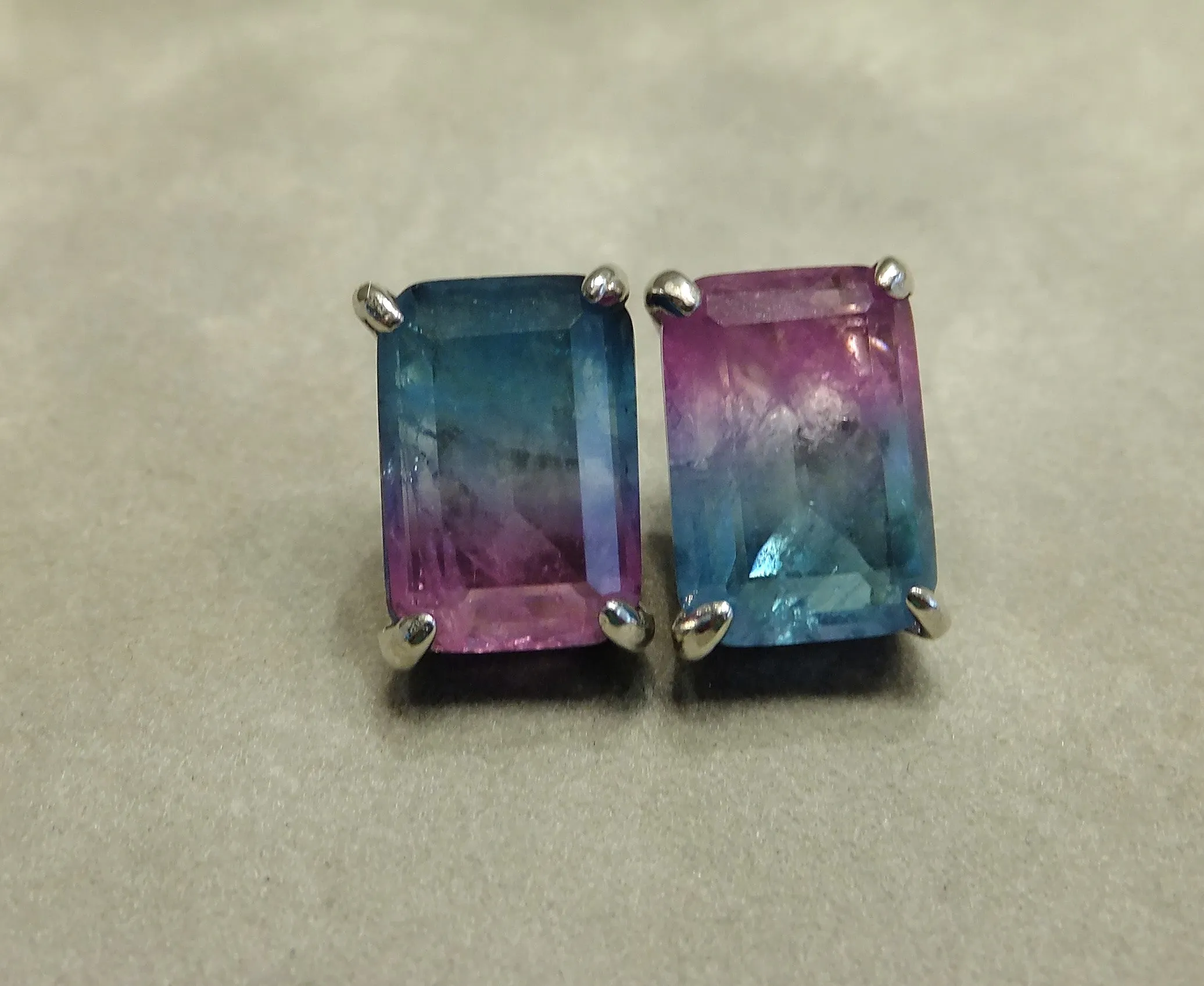 Rainbow Tourmaline Earrings