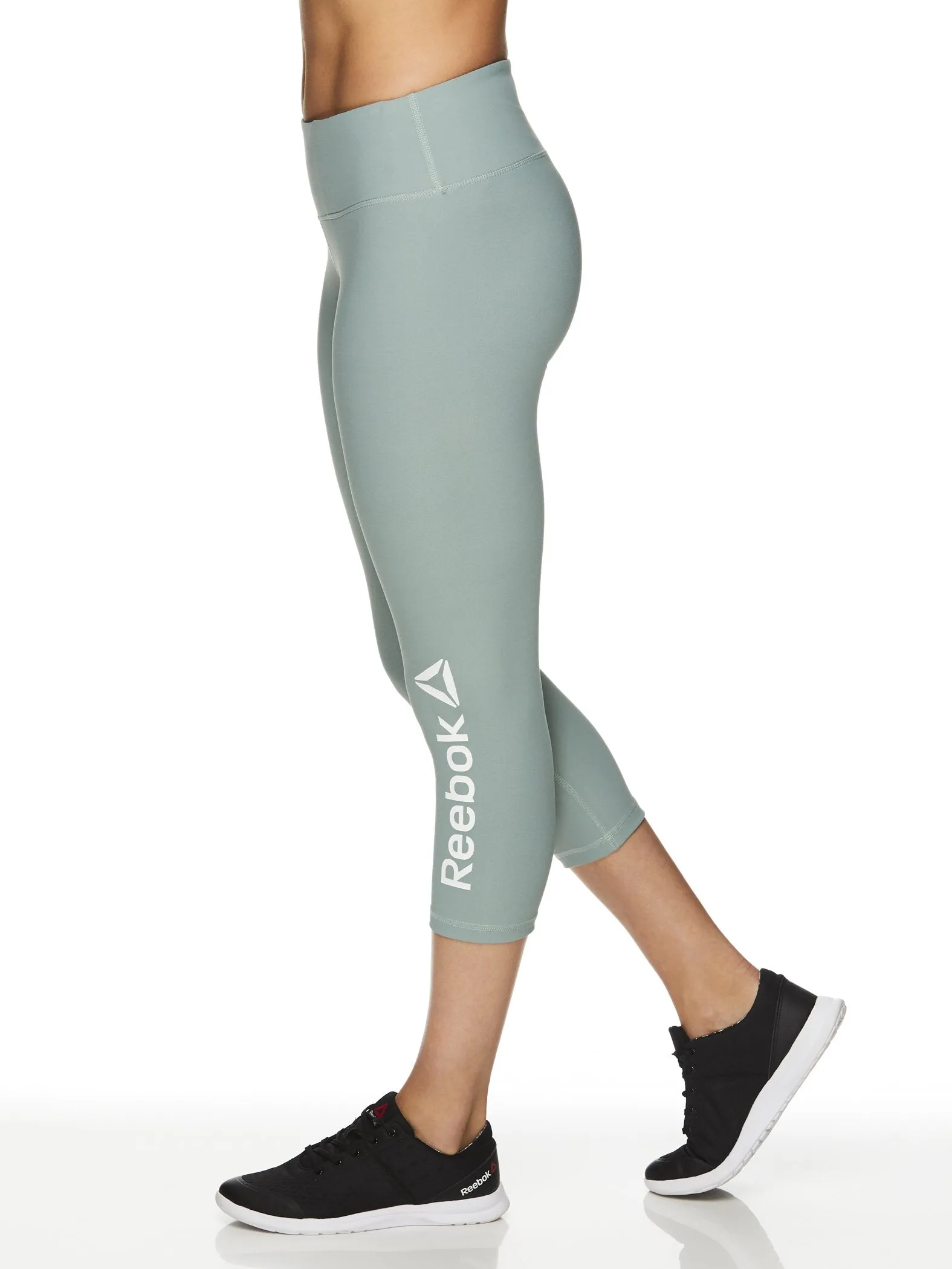 Reebok Women's Quick Capri Branded Leggings