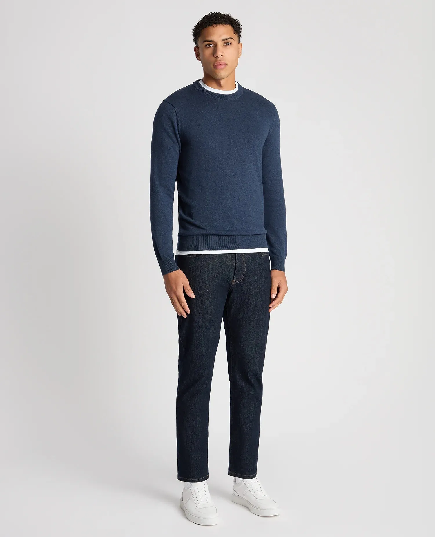 Remus Crew Neck Sweater - Blue Indigo