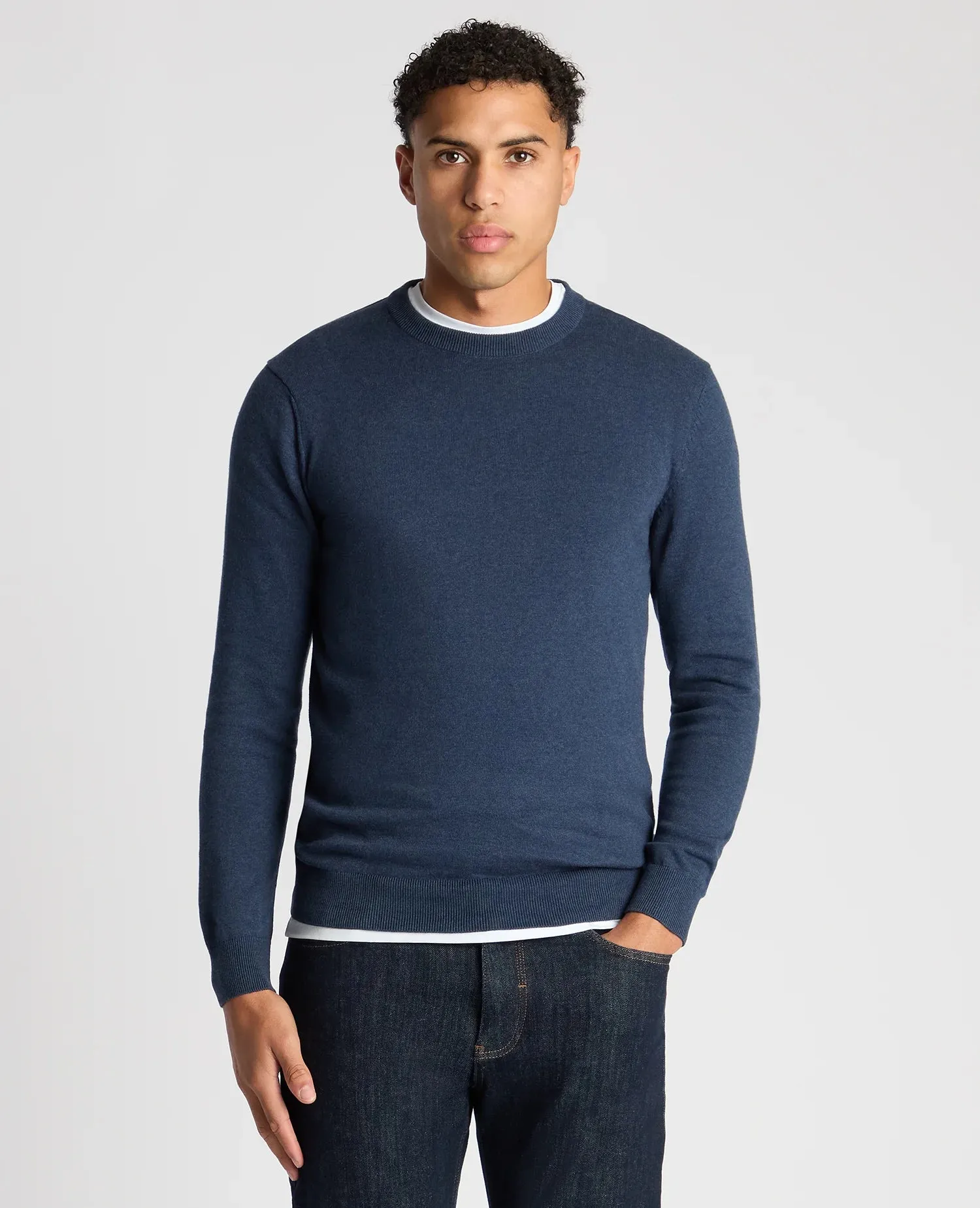 Remus Crew Neck Sweater - Blue Indigo