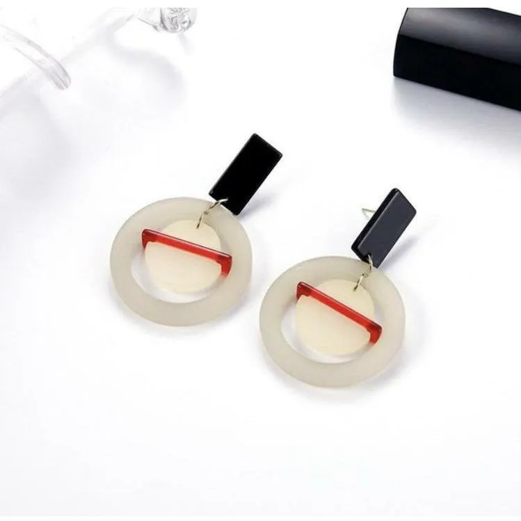 Retro Circle Earrings