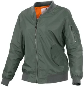 Rothco Womens MA-1 Lightweight Nylon Flight Jacket