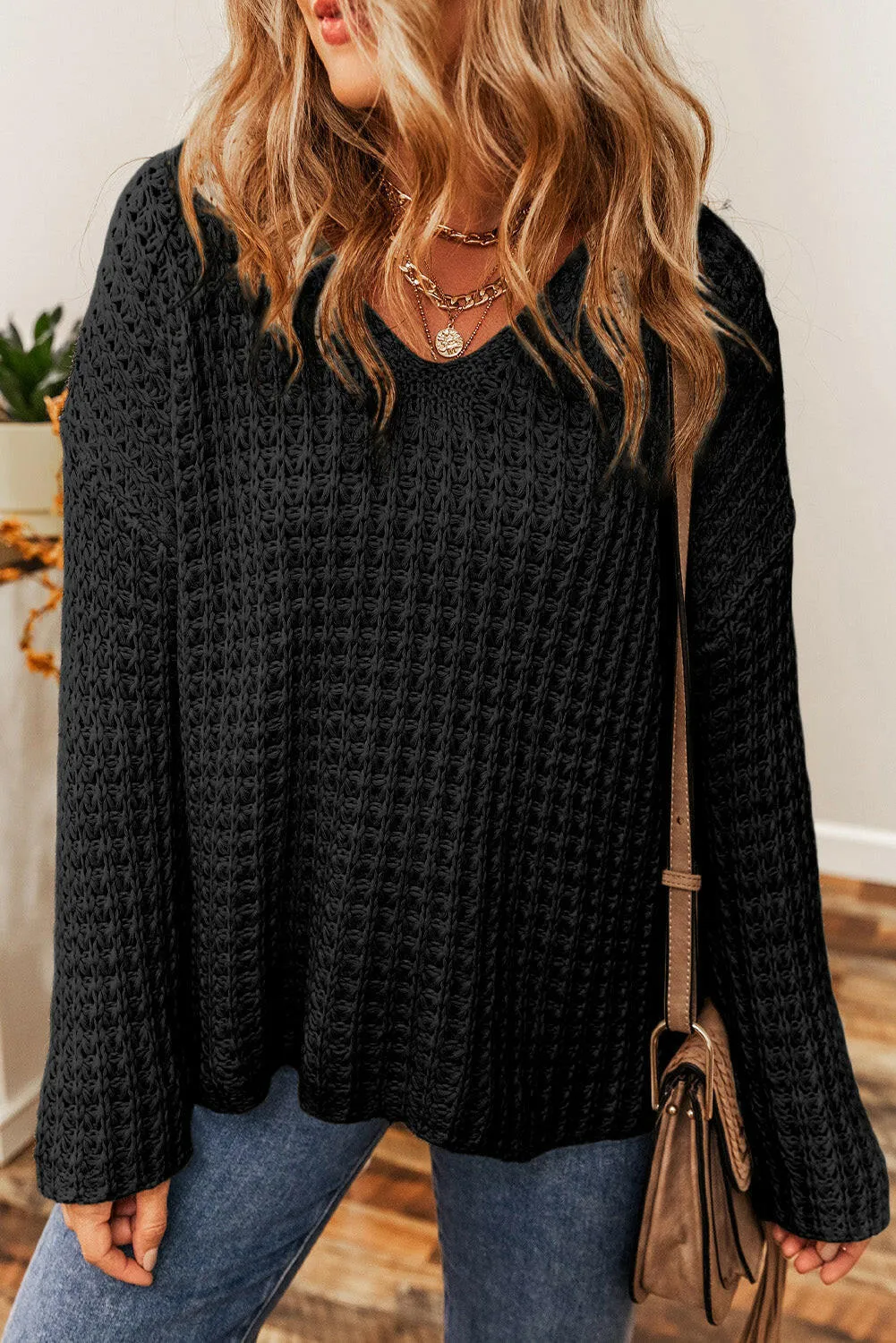 Round Neck Long Sleeve Sweater