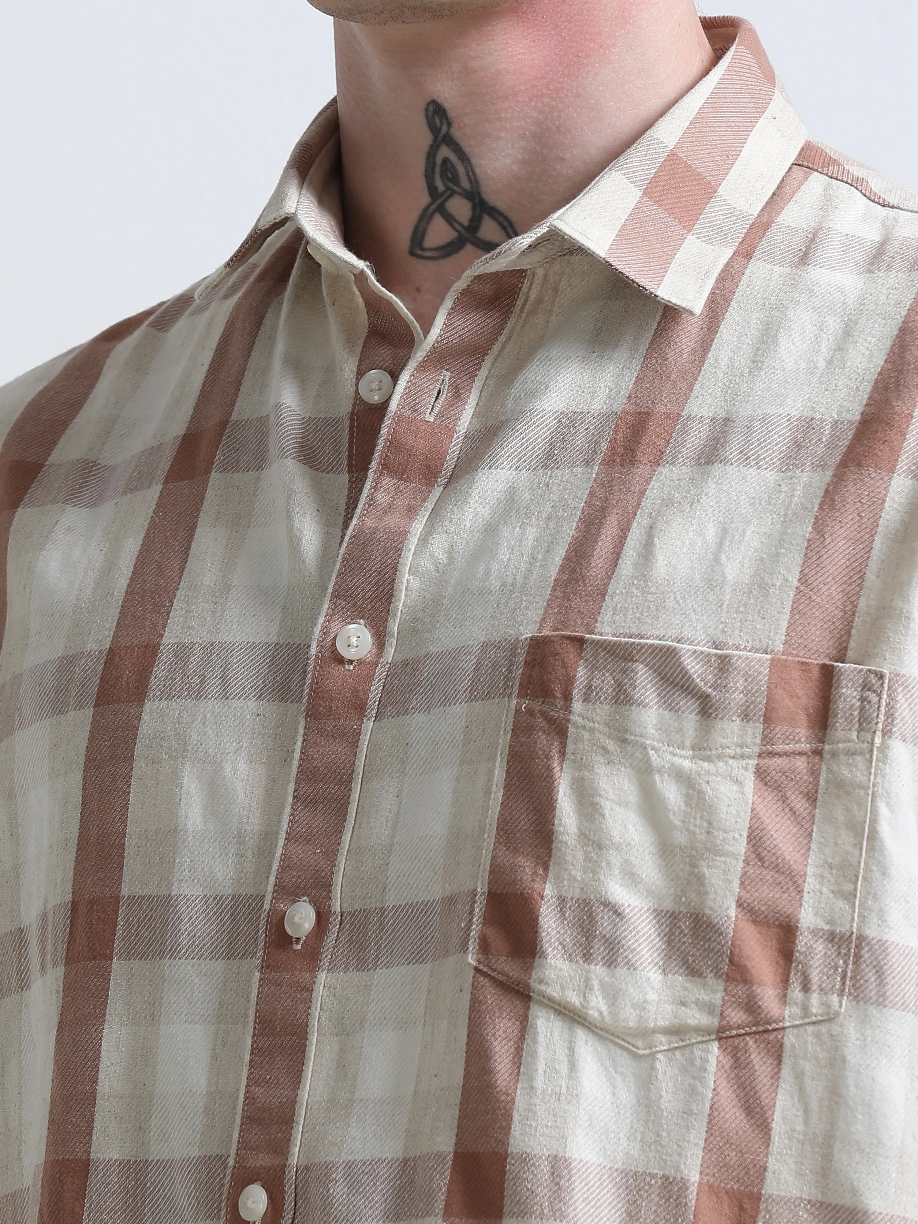 Rune - Relaxed Checks Shirt - Eclore