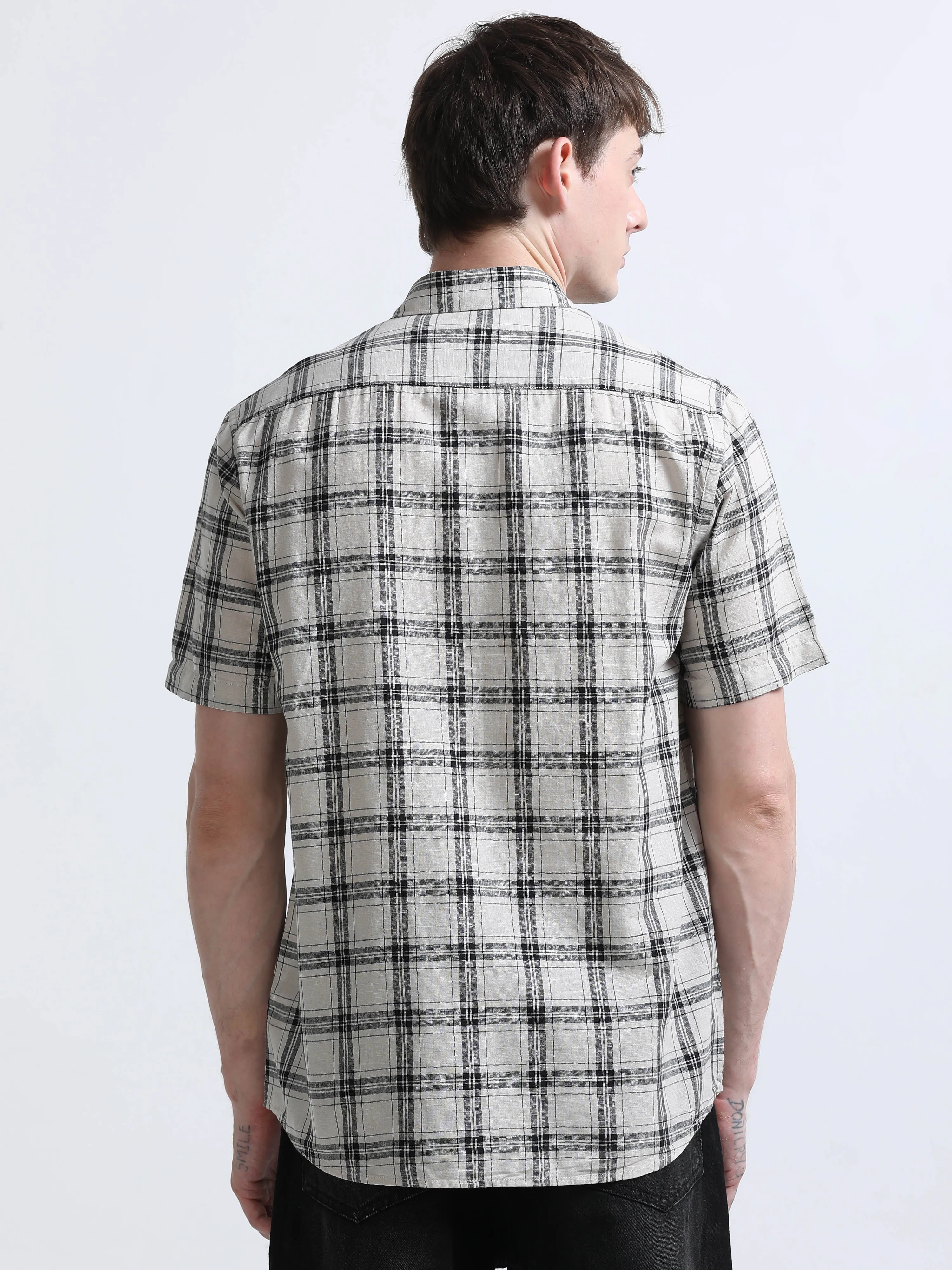 Rune - Relaxed Checks Shirt - Memento