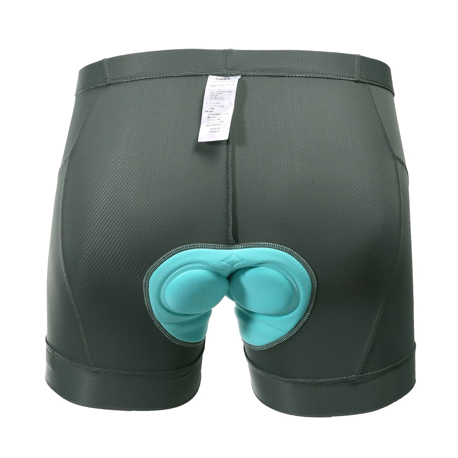 Santic At Once Green Underwear Shorts Men Cycling Padded