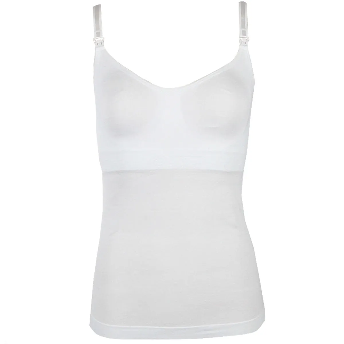 Seamless Nursing Tank in White