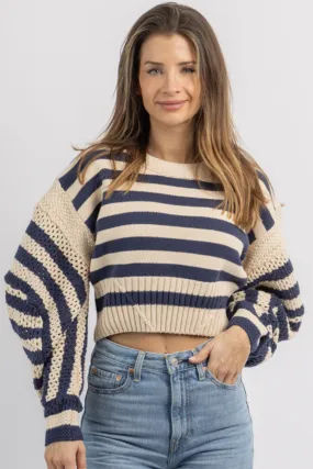 SKI LODGE NAVY SWEATER