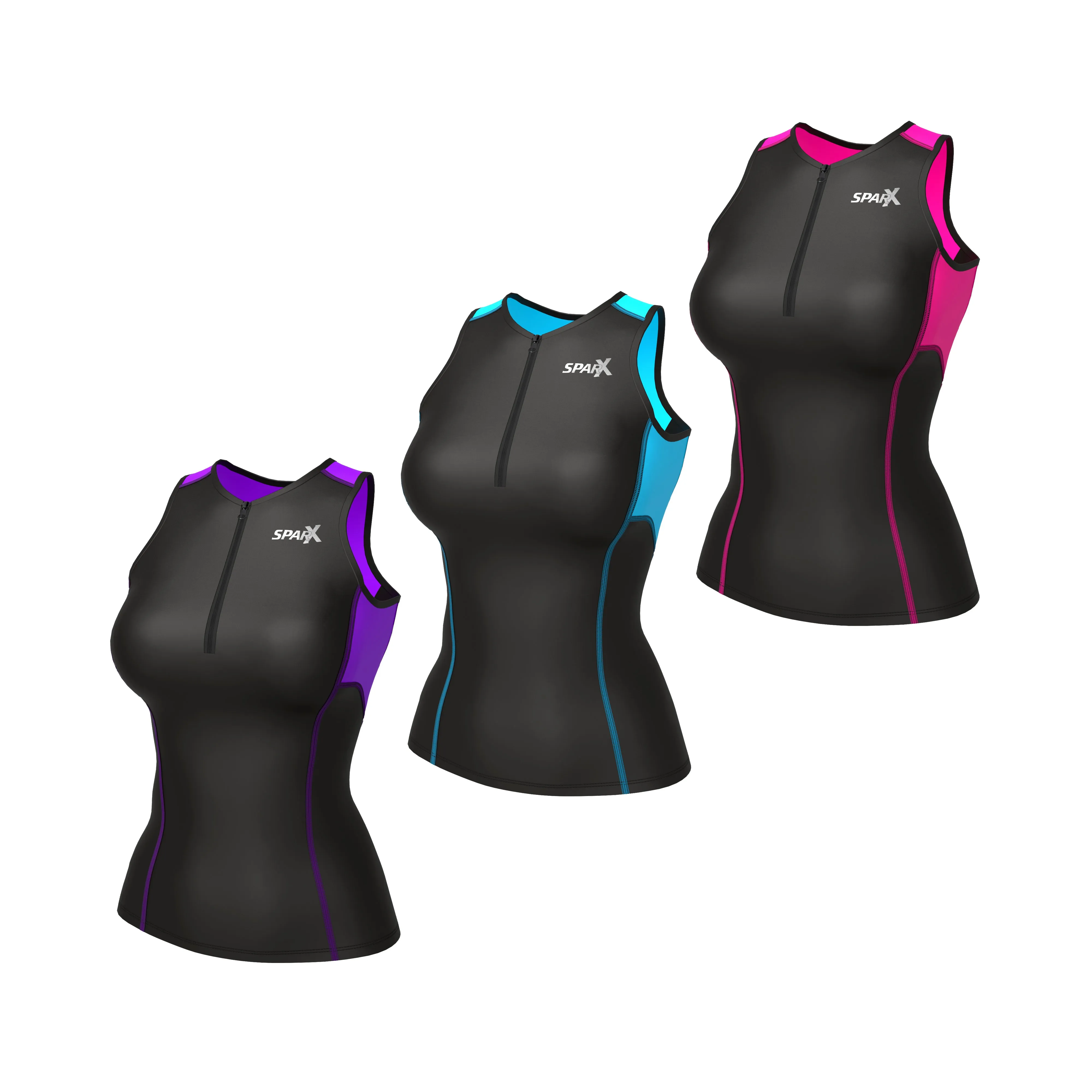 Sparx Women's Perform Tri Tank Women Tri Tops Triathlon Top Triathlon Tank Women Race Cycling Swim Bike Run