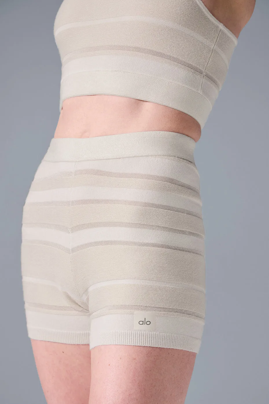 Sport Play High-Waist Knit Short - Ivory/Alabaster