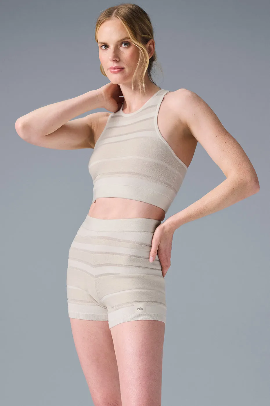 Sport Play Knit Bra - Ivory/Alabaster