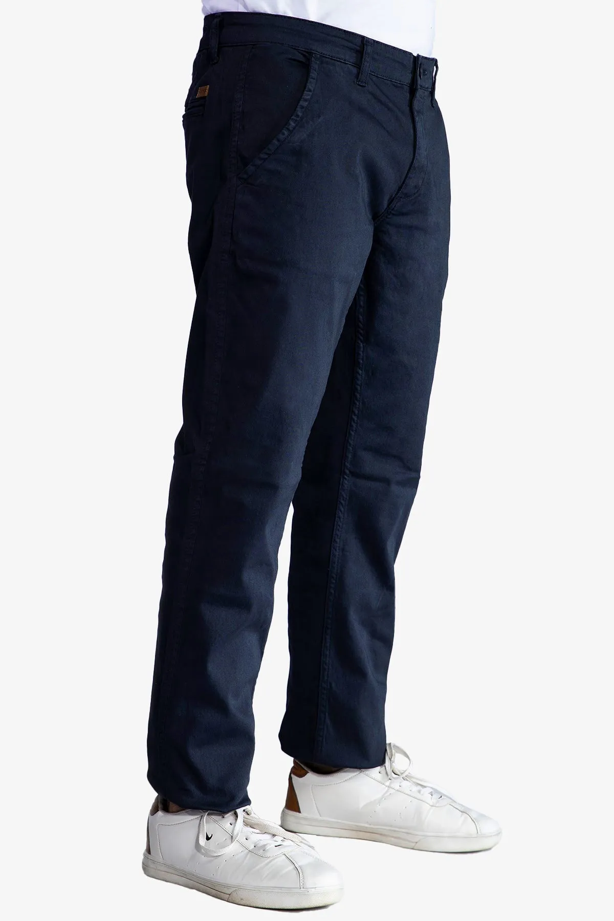 Standard Fit Navy Chinos - W21 - MC0002R