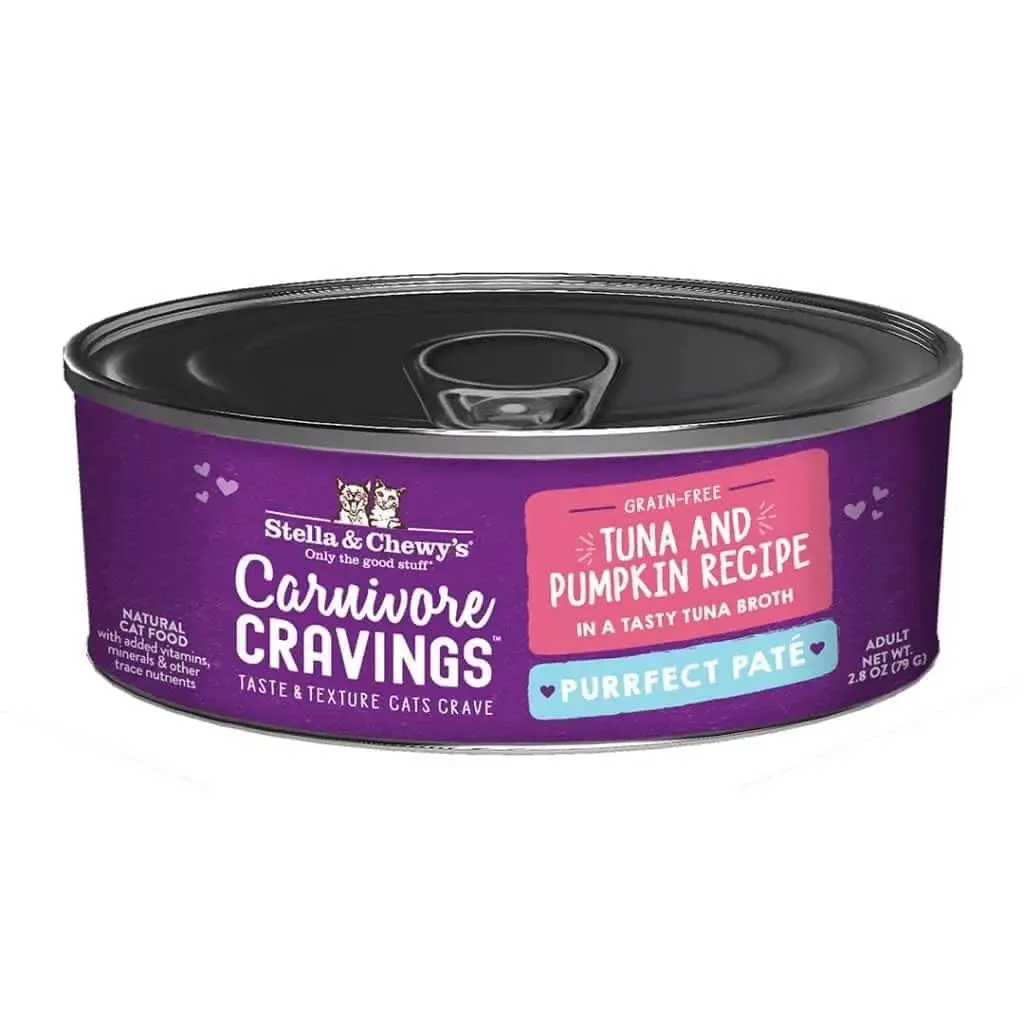 Stella & Chewy's Carnivore Cravings Purrfect Pate Tuna & Pumpkin Recipe Wet Cat Food