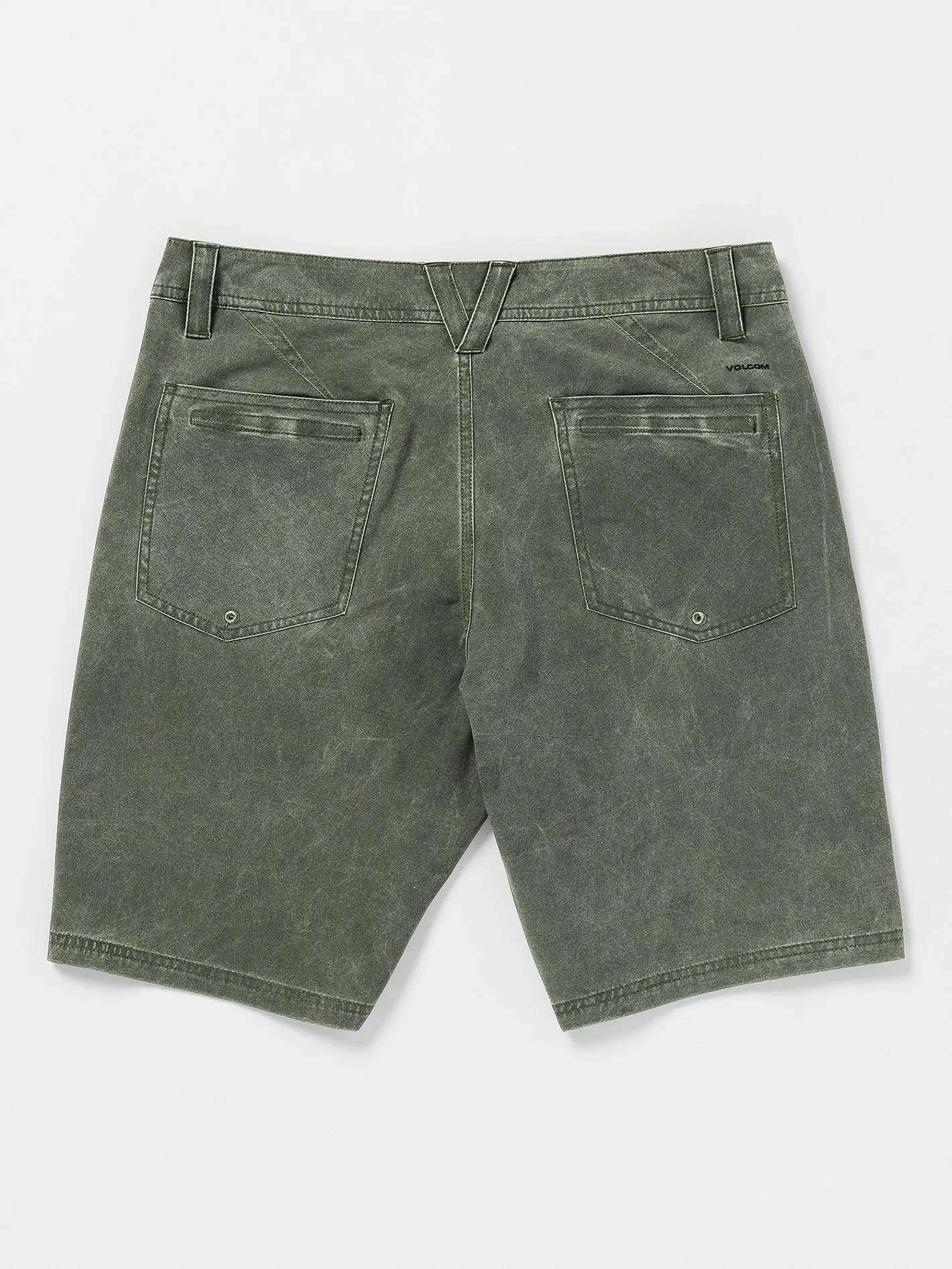 Stone Faded Hybrid Shorts - Squadron Green