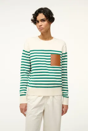 SUNSET SWEATER | VERT BRETON STRIPE