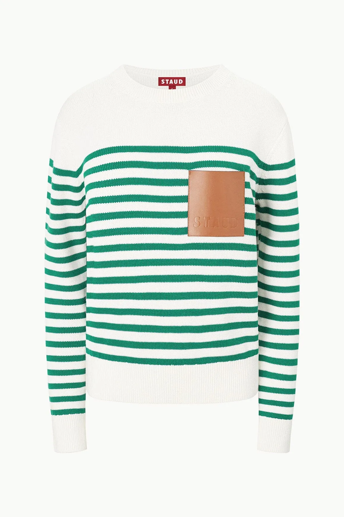 SUNSET SWEATER | VERT BRETON STRIPE