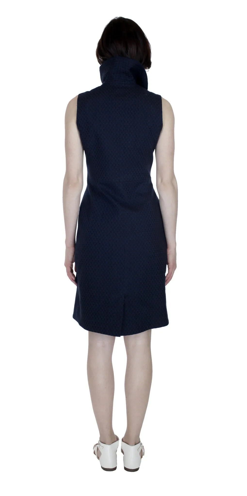 Swerve Vest Dress / Navy