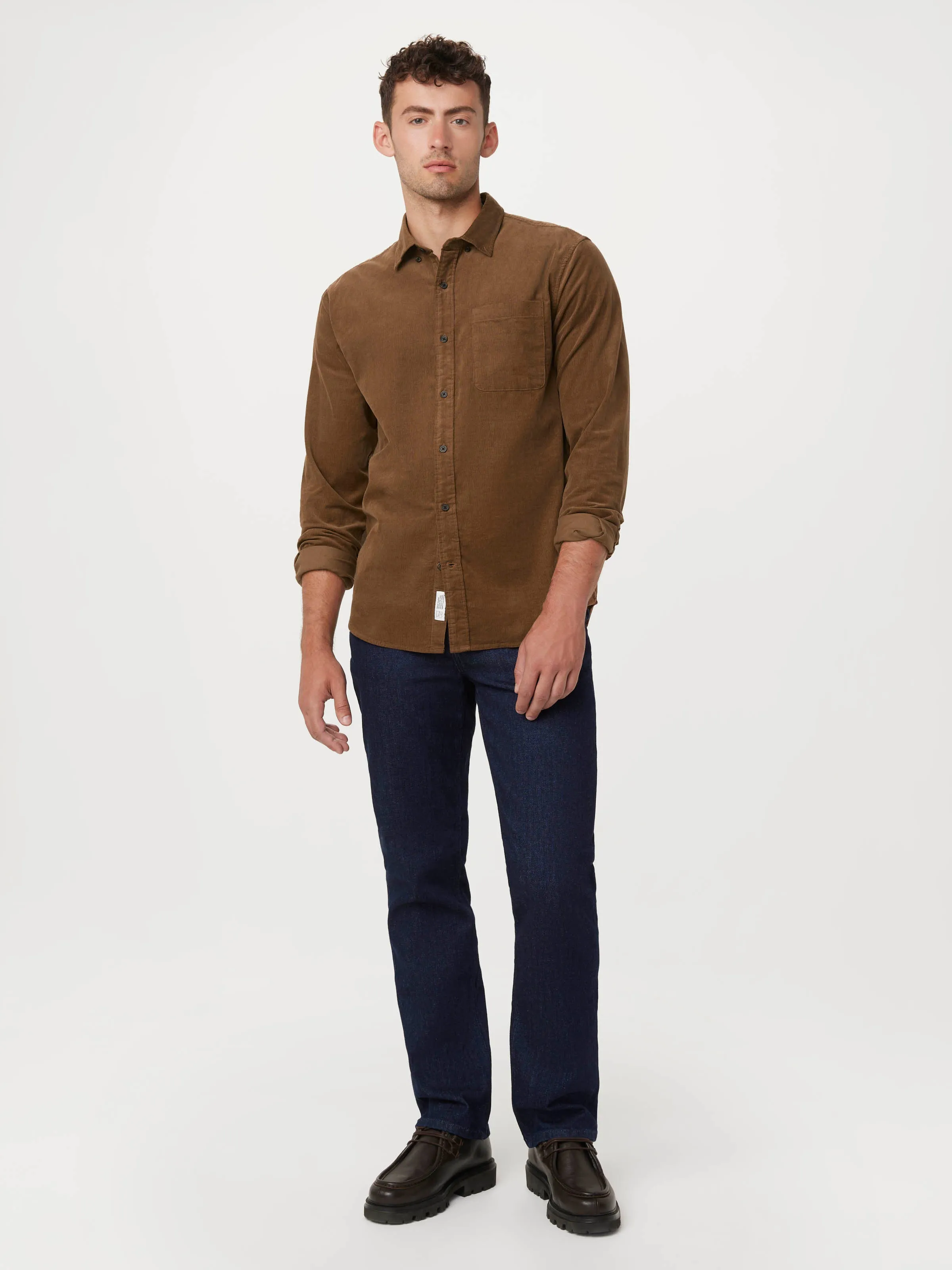 The Fine Corduroy Shirt in Medium Brown