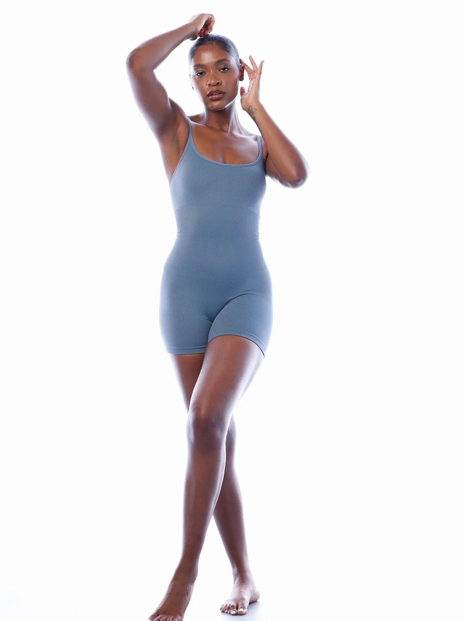 The Shapewear Romper Seamless Ribbed Tank For Insiders