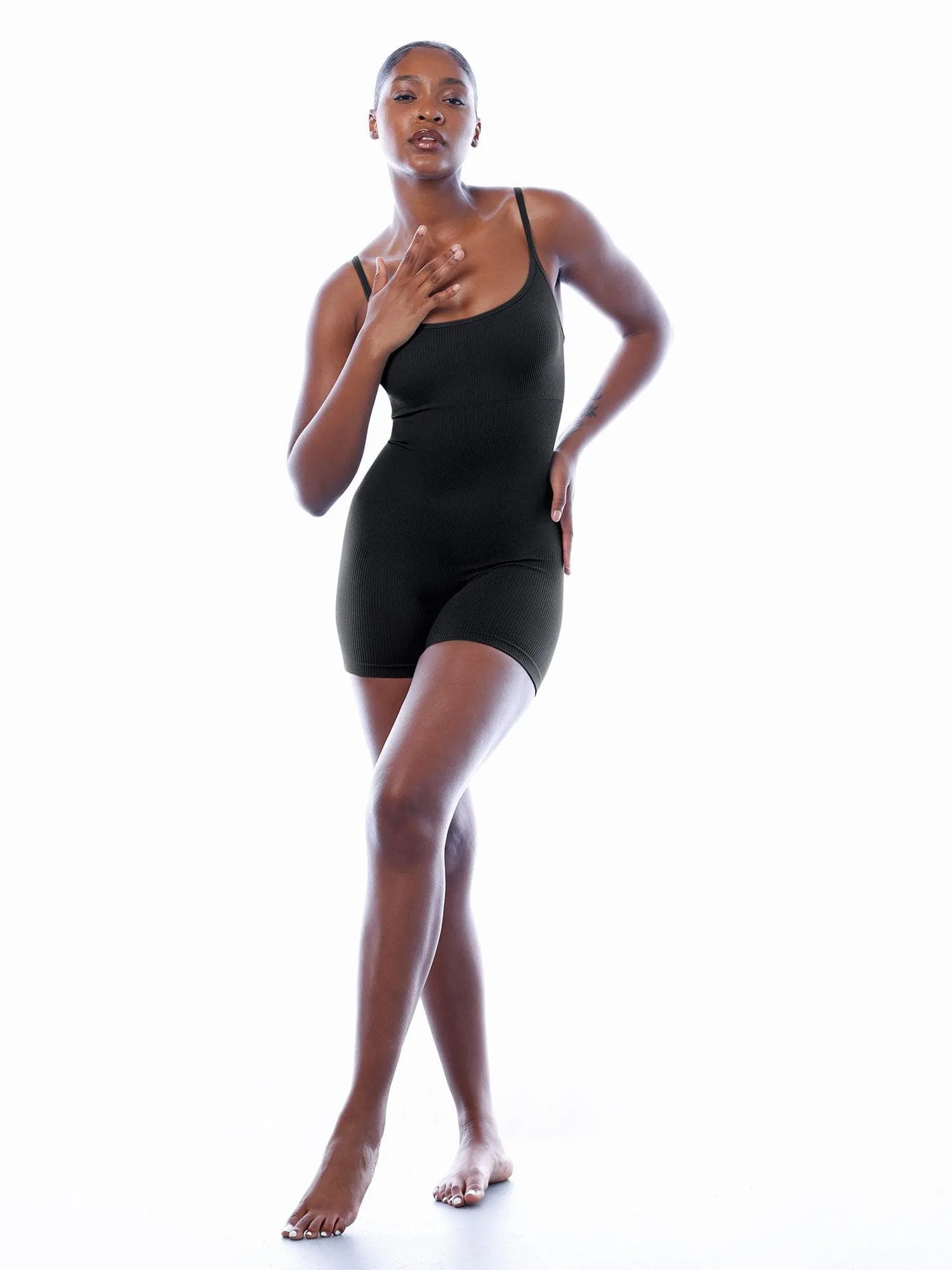 The Shapewear Romper Seamless Ribbed Tank For Insiders