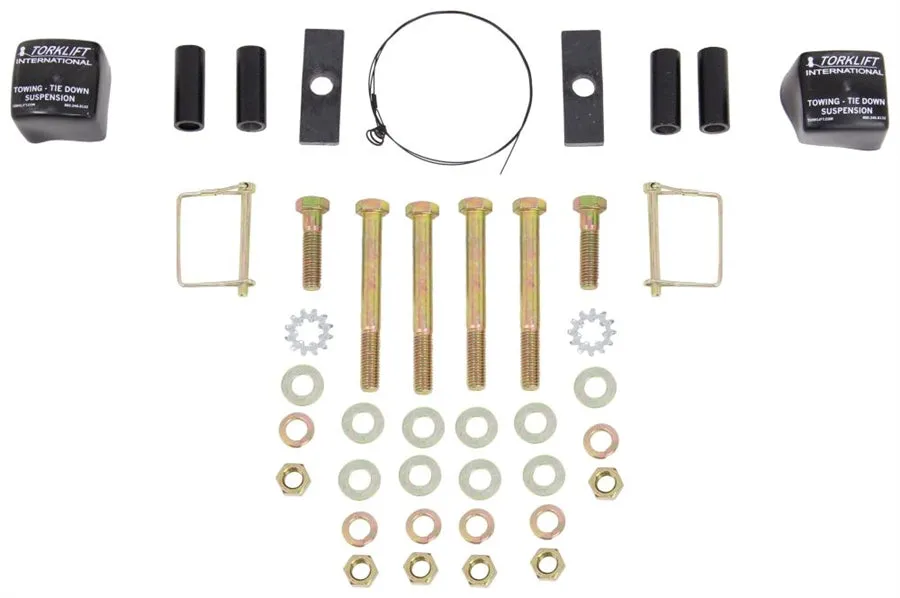 TorkLift D2126A Talon Custom Frame-Mounted Camper Tie-Downs - Aluminum - Front