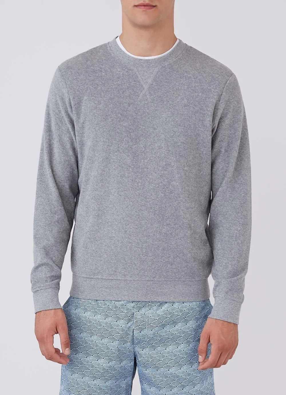 Towelling Sweatshirt Grey - LAST PIECE