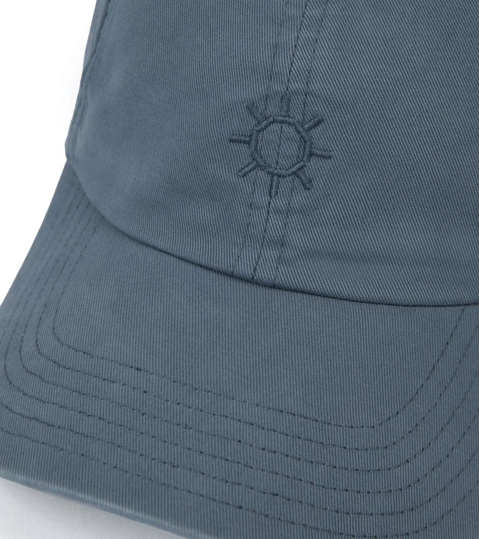 Trunk Washed Cotton Twill Baseball Cap: Mid Blue