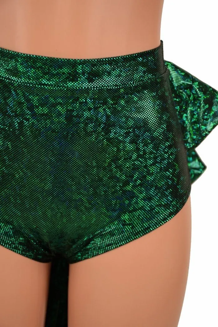 Tuxedo Ruffle Rump "Siren" Shorts