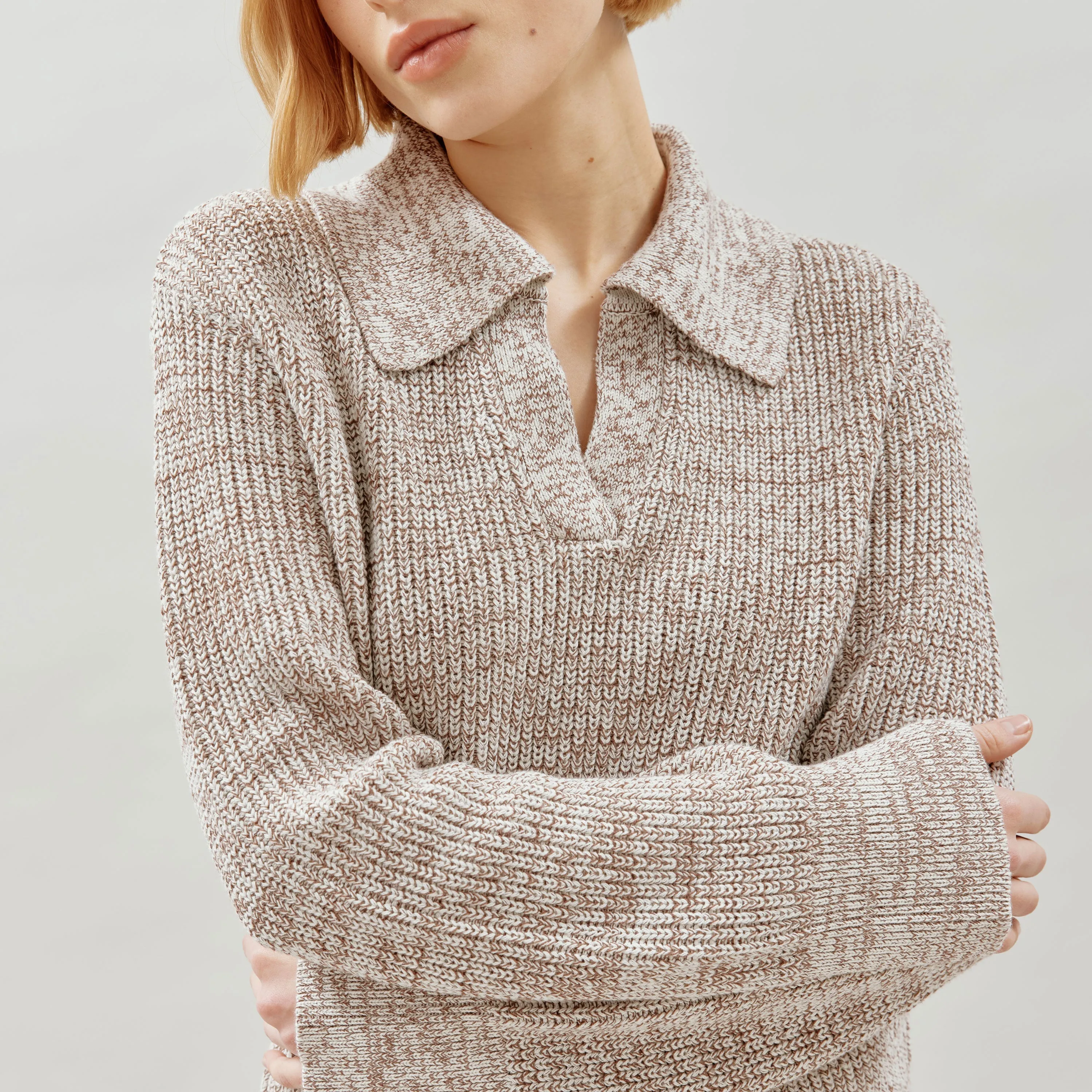 Tweed Collar Jumper