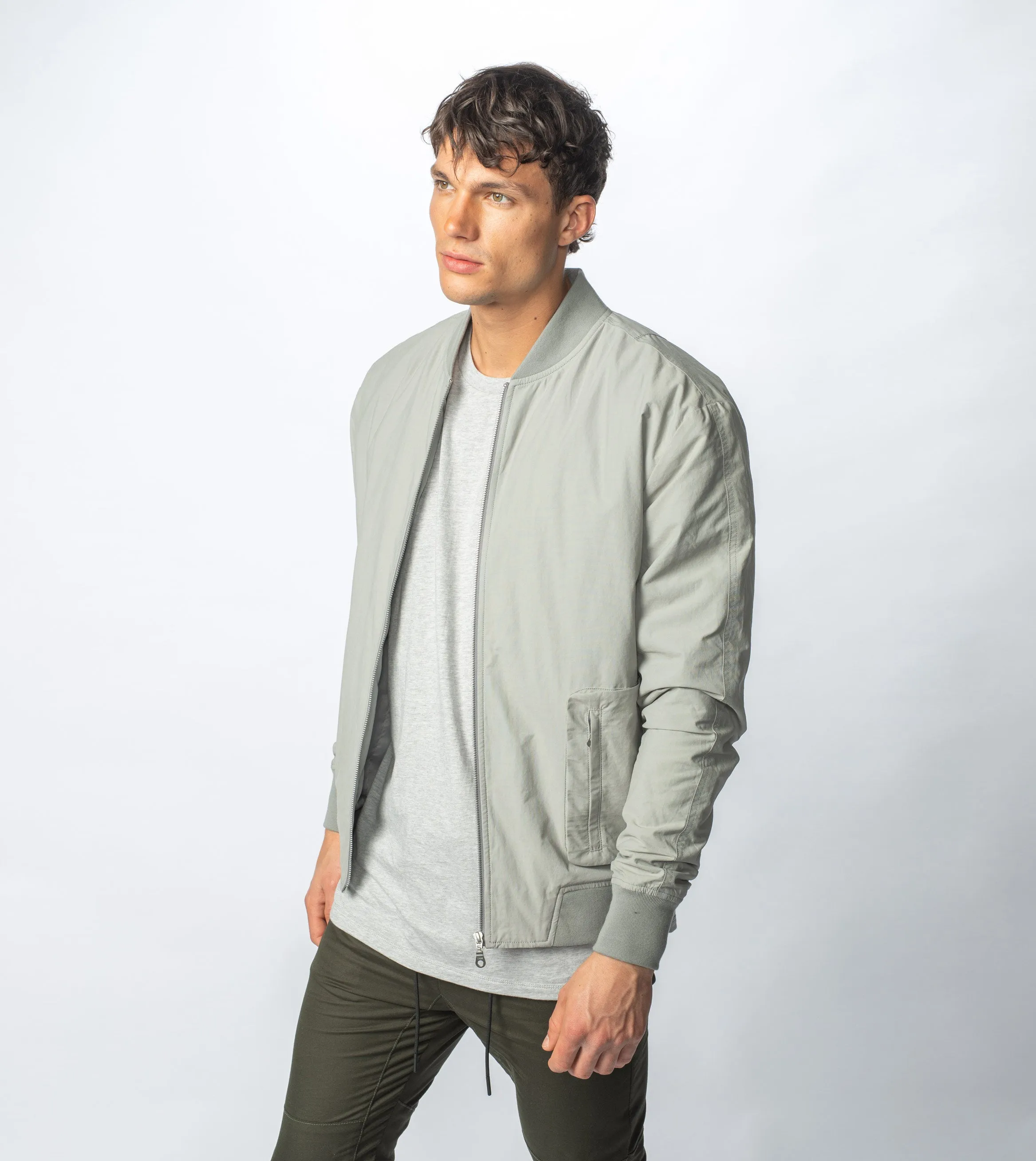 Utility Bomber Jacket Cement