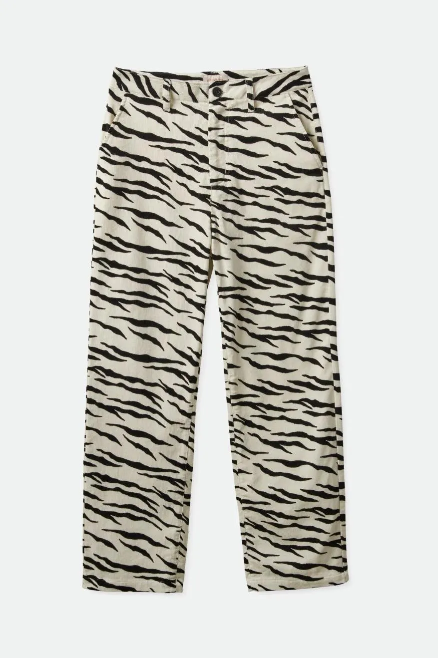 Victory Pant - Off White Tiger