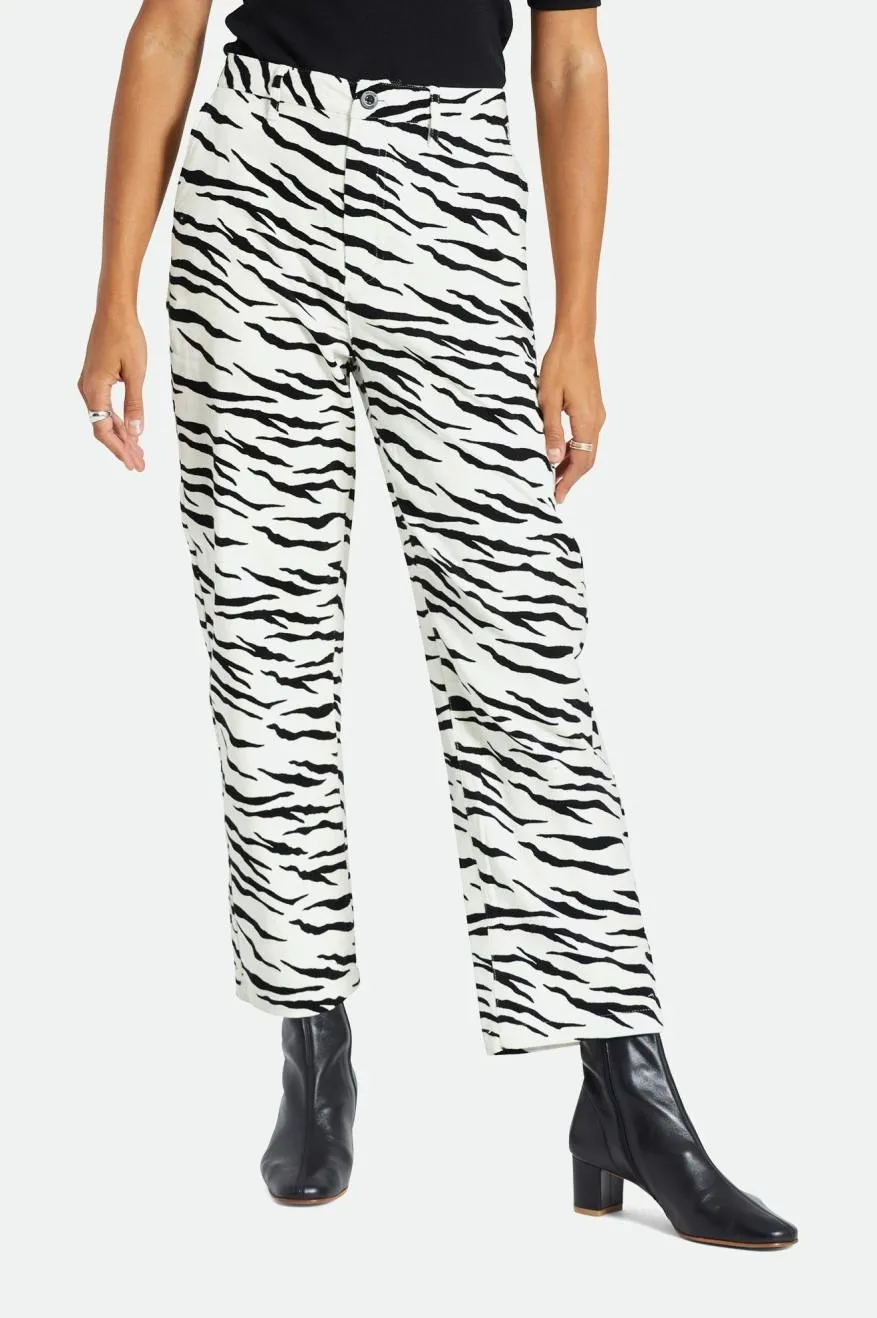 Victory Pant - Off White Tiger