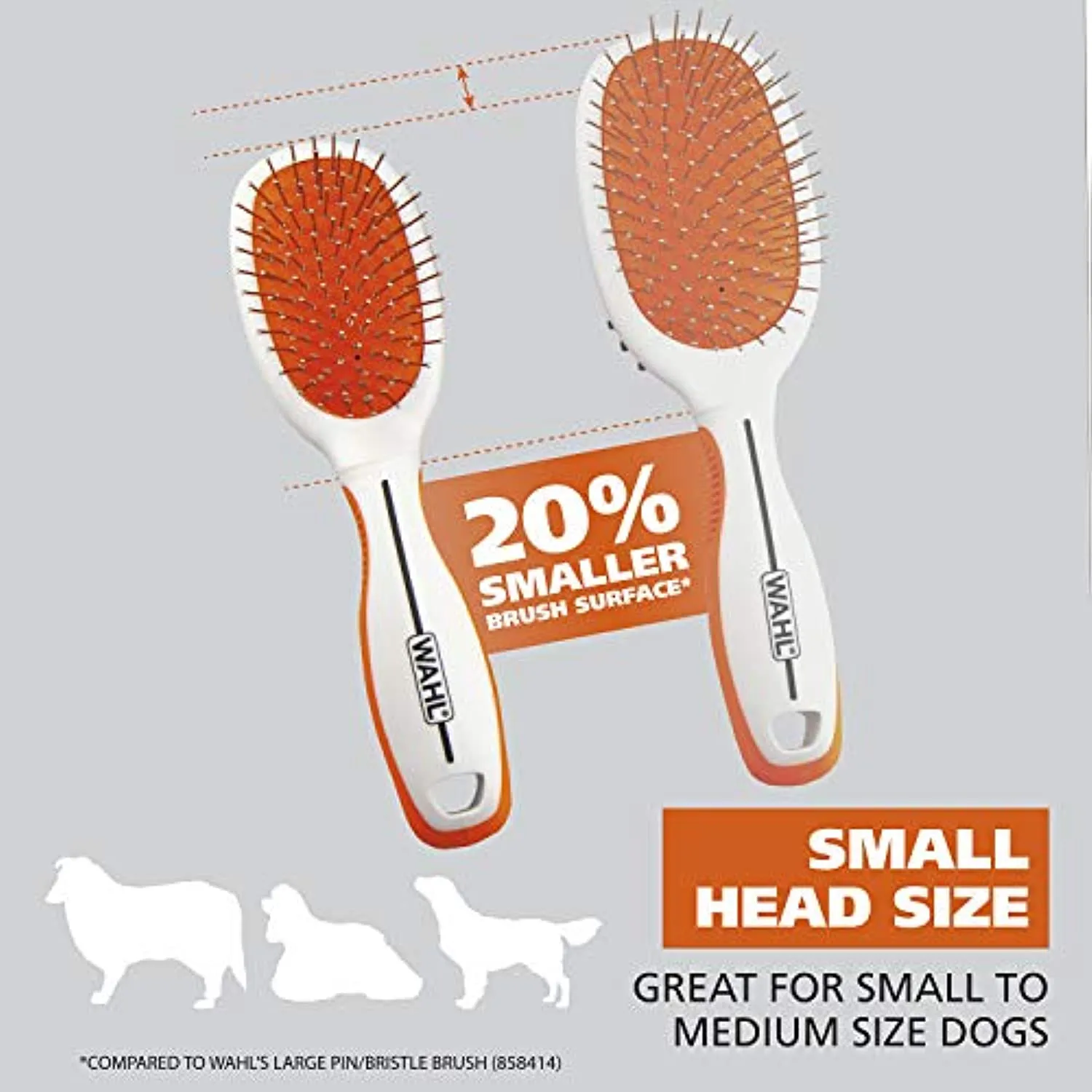 Wahl Premium Pet Double Sided Pin Bristle Brush For Dogs and Cats