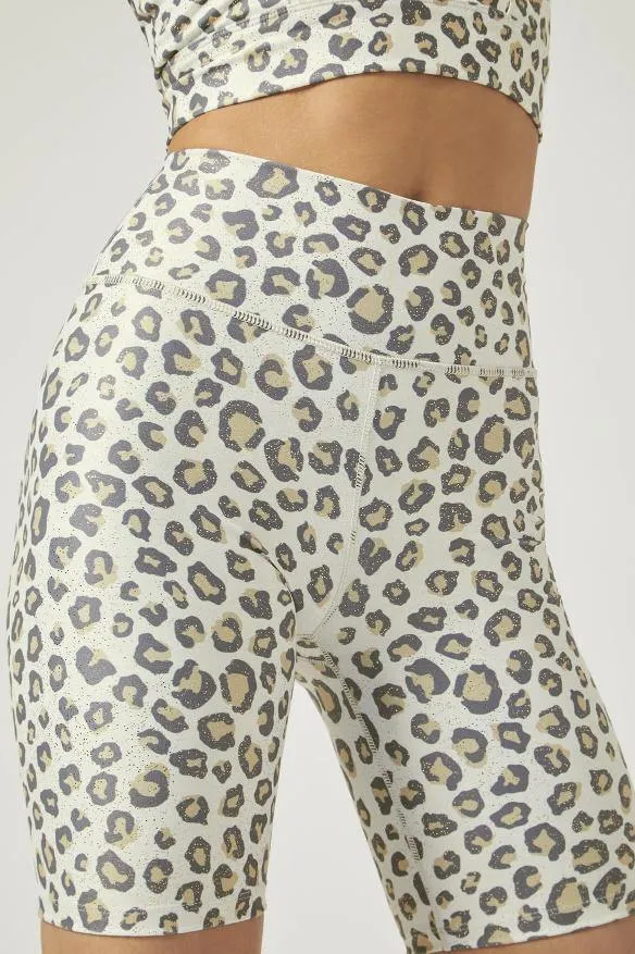 Wear It To Heart Kurt High Waist Short - Wild Cheetah White