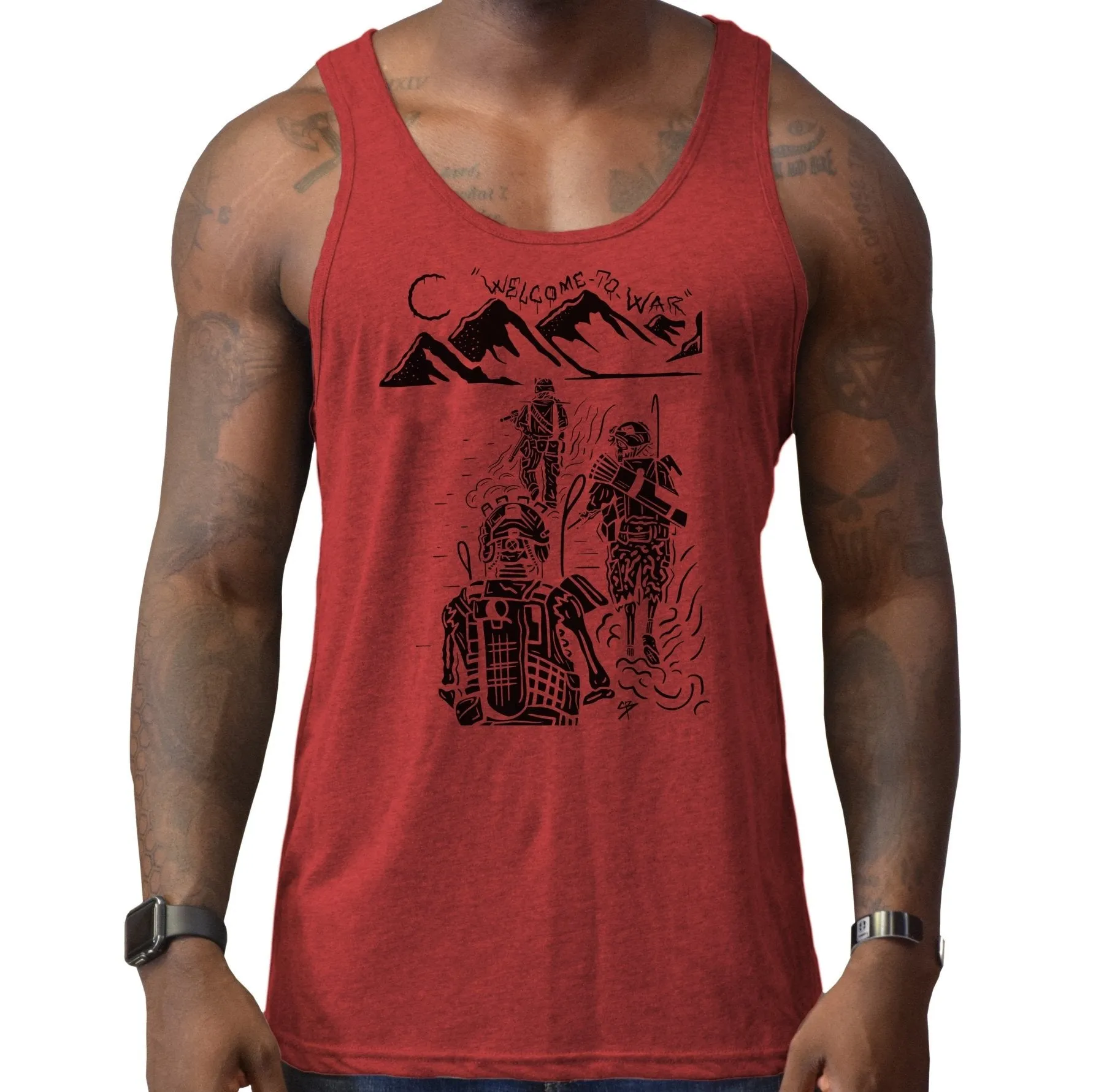 Welcome To War Men's Tank