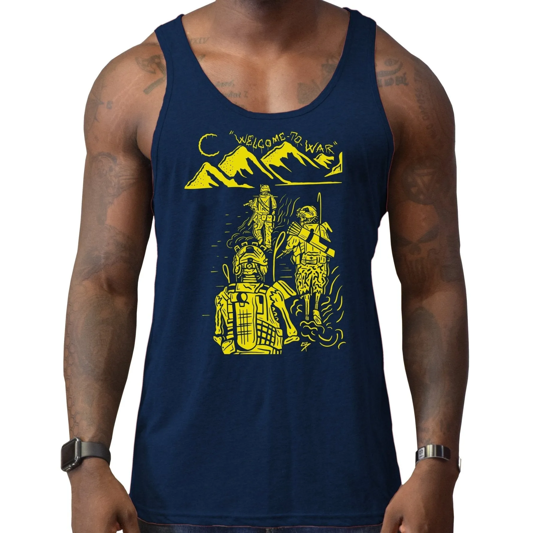 Welcome To War Men's Tank