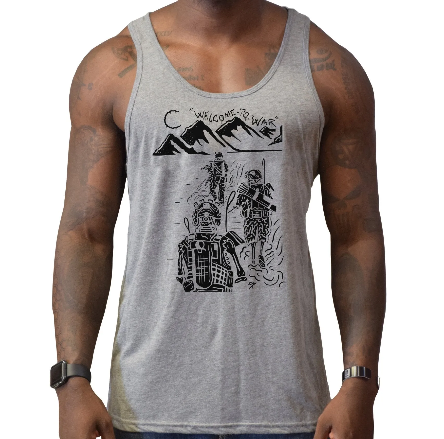 Welcome To War Men's Tank