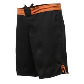 X-Fitness XFM7004 Men's Black and Brown MMA Fight Shorts - BJJ, No Gi,