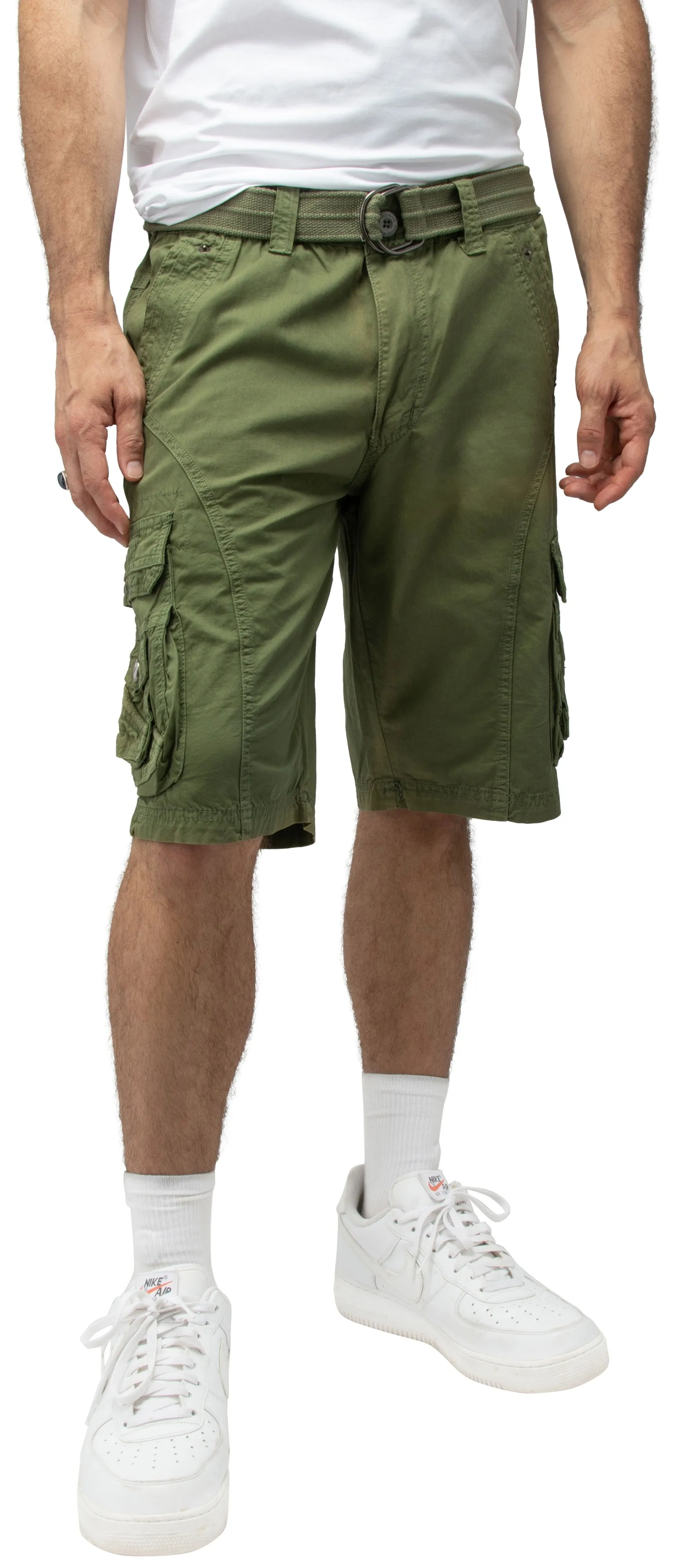 X RAY Mens Tactical Cargo Shorts Camo and Solid Colors 12.5" Inseam Knee Length Classic Fit Multi Pocket