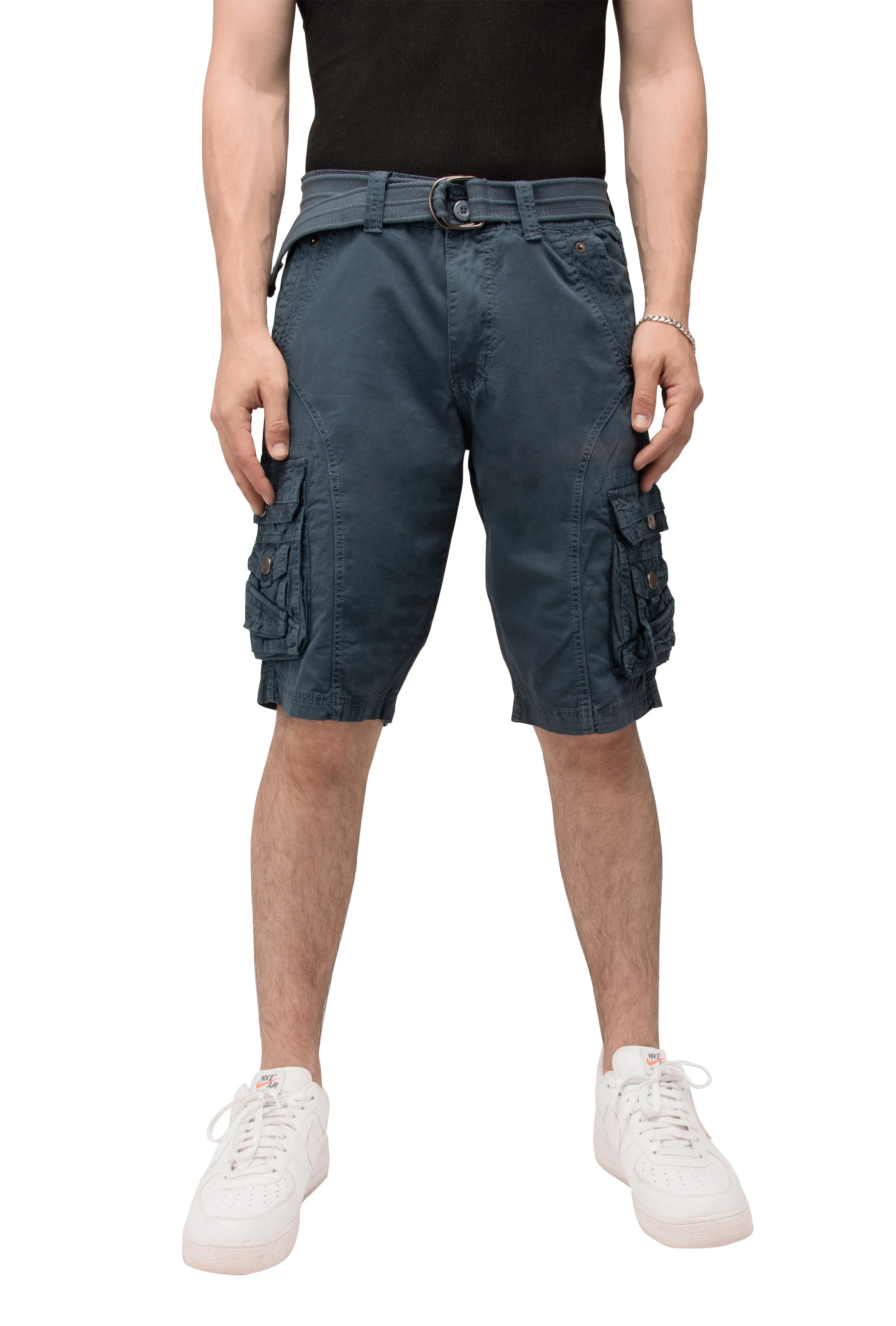 X RAY Mens Tactical Cargo Shorts Camo and Solid Colors 12.5" Inseam Knee Length Classic Fit Multi Pocket