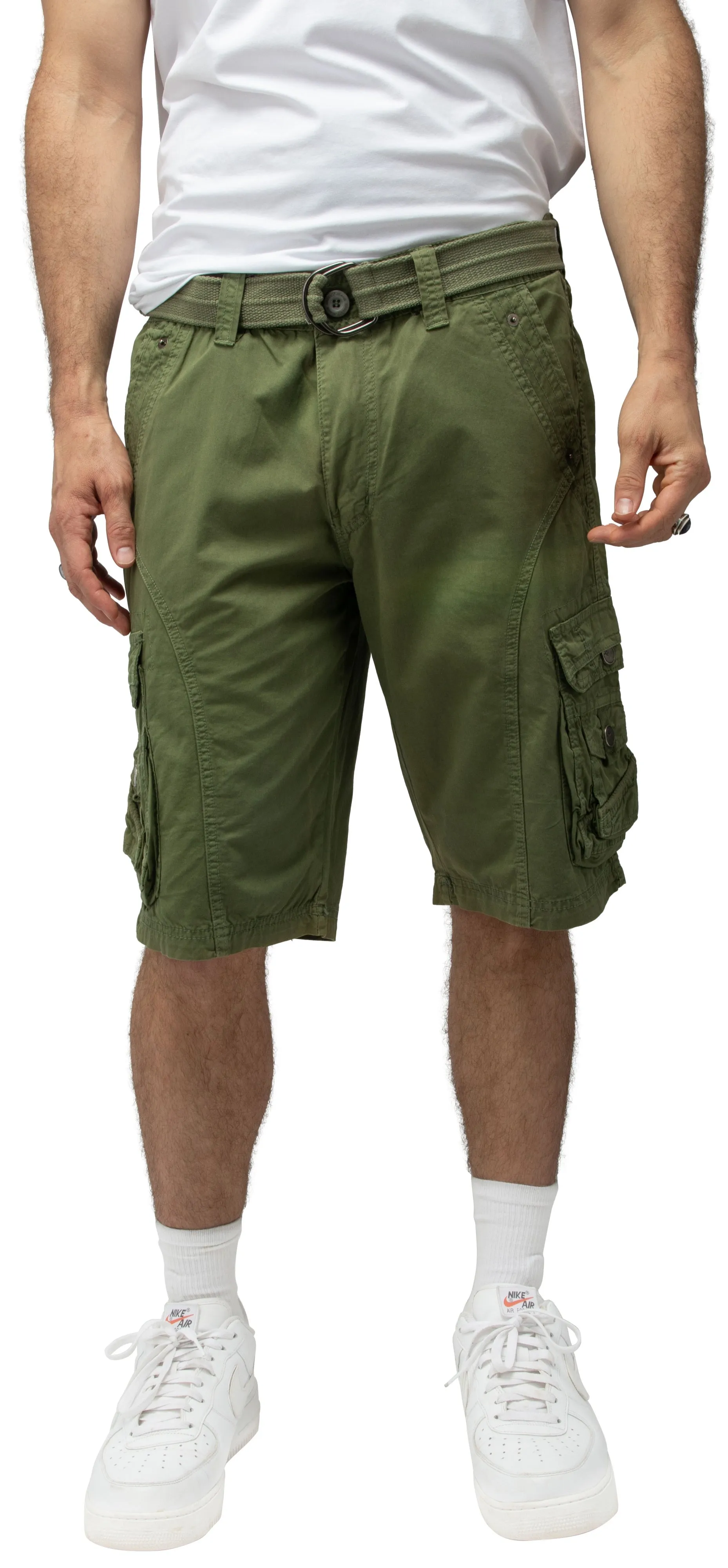 X RAY Mens Tactical Cargo Shorts Camo and Solid Colors 12.5" Inseam Knee Length Classic Fit Multi Pocket