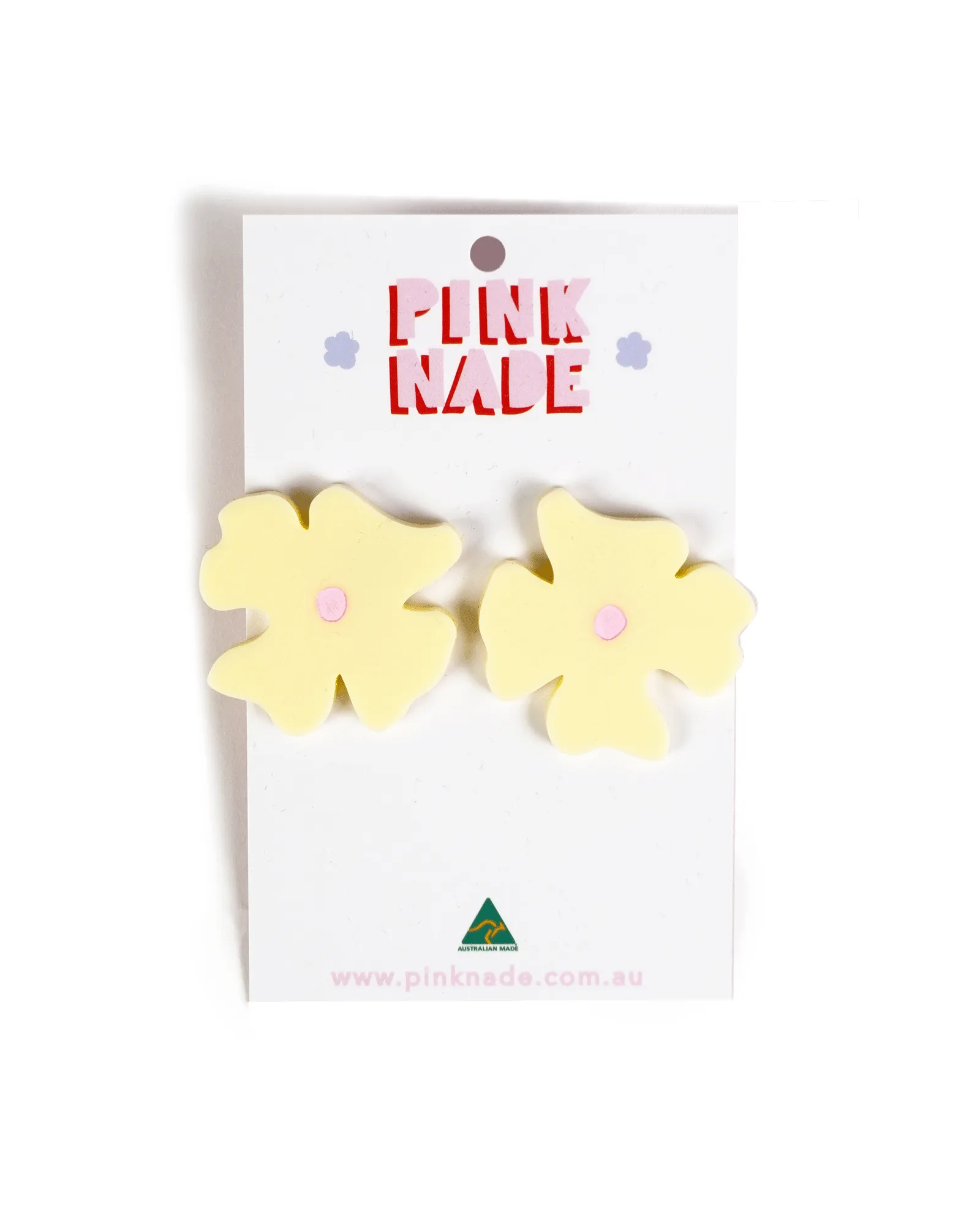 Yellow Blossom Stud Earrings